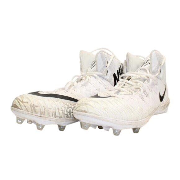Nike Sz 16 Football Cleats Force Savage White Black 923304-101 - Picture 6 of 11